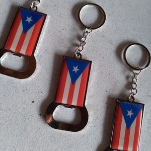 PUERTO RICAN KEYCHAIN BOTTLE OPENER